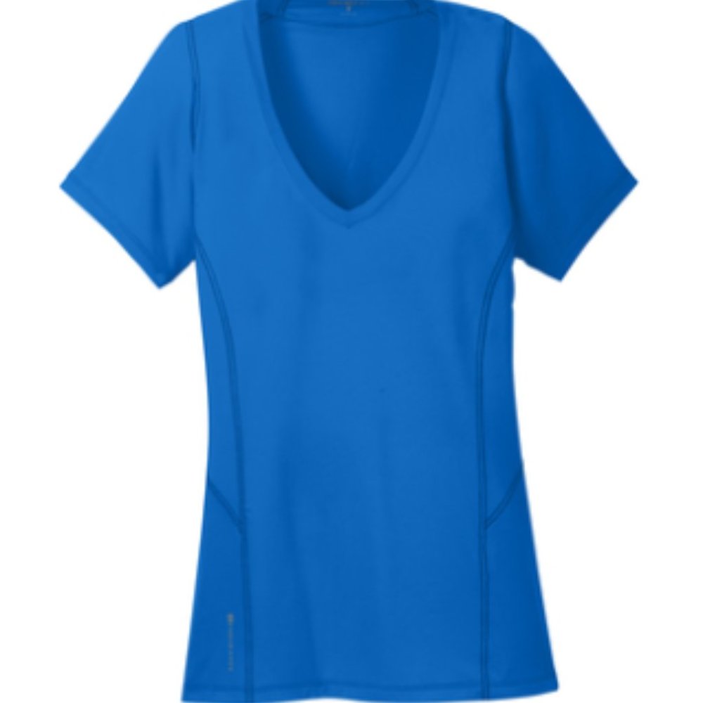OGIO® Ladies Short-sleeve Nexus Wicking V-Neck TShirt - Size Medium‎